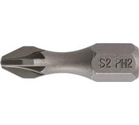Promat Bit DIN3126 ISO1173 PH 1x25mm C6,3 6-kant Bit entraînement C6,3 avec zone de torsion