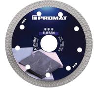PROMAT Disque à tronçonner diamant carreaux PRO X D. 115 mm perçage de 22,23 ...