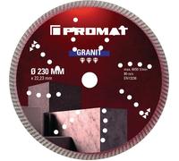 PROMAT Disque à tronçonner diamant universel granit PRO D. 230 mm perçage de ...