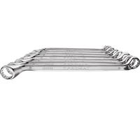 PROMAT Jeu de clés polygonales doubles 10 pcs. ouverture de clé 6-27 mm contr...