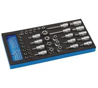 PROMAT Module à outils LD45 46 pièces module 1/3 clé à douille 1/4 + 1/2 po.
