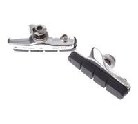 Promax V-frein blocs de frein 55 x 11 mm argent / noir 2 pièces Noir