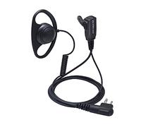 PROMAXPOWER Oreillette Talkie Walkie Compatible avec Motorola CP040 DP1400 GP300 GP88 GP68 CT150 Pro1150, 2 Broches Écouteurs avec Micro PTT pour Radio, Oreillette de Sécurité en Forme D