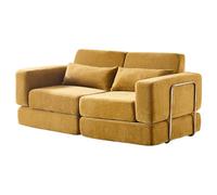 PromCaeruyn Canapé-lit Convertible, Canapé-lit sans Ossature Modulaire Pliable pour Salon Appartement Chambre à Coucher Salle de Jeux(Yellow,200cm)