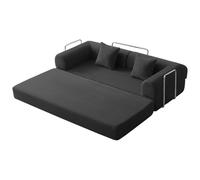 PromCaeruyn Canapé-Lit Modulaire 3-in-1 Convertible en Mousse, Pliant sans Ossature Canapé Lounge pour Salon Appartement Chambre(200cm)