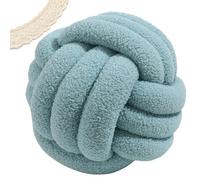 PromCaeruyn Coussin à Boule de Nœud, Doux et Moelleux Coussin Décoratif Esthétique Préppy Mignon pour Lit Canapé Chambre et Salon(H,11"(28cm))