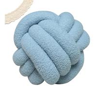PromCaeruyn Coussin à Boule de Nœud, Doux et Moelleux Coussin Décoratif Esthétique Préppy Mignon pour Lit Canapé Chambre et Salon(I,11"(28cm))
