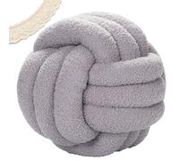 PromCaeruyn Coussin à Boule de Nœud, Doux et Moelleux Coussin Décoratif Esthétique Préppy Mignon pour Lit Canapé Chambre et Salon(J,13.7"(35cm))