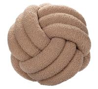 PromCaeruyn Coussin à Boule de Nœud, Doux et Moelleux Coussin Décoratif Préppy Mignon pour Lit Canapé Chambre & Salon, Décor Esthétique de Chambre(Brown,8.6"(22cm))