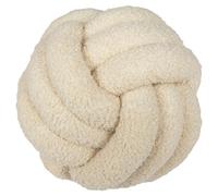 PromCaeruyn Coussin à Boule de Nœud, Doux et Moelleux Coussin Décoratif Préppy Mignon pour Lit Canapé Chambre & Salon, Décor Esthétique de Chambre(Beige,11"(28cm))
