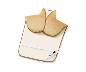 Promed Nrp-5.4 Coussin Chauffant Pour Epaules Et Dos Portable Avec 4 Niveaux De Températures, Couverture Chauffante Électrique Avec Arrêt Automatique, Protection Contre Surchauffe, Ultra-Doux, 60x90cm