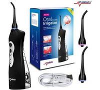 Promedix pr-770 ipx7 irrigateur dentaire pour les dents sans fil 2 bouts noir (pr770) Noir G