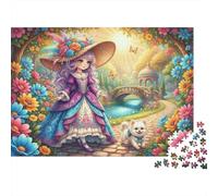 Promenade à Travers Le Temps Puzzle 1000 Pièces Adultes Et Enfants,Premium,Défi,Anti-Stress Petite Princesse,Jeu Éducatif,Déco Murale, Dès 14 Ans,Détente,Casse-tête 38x26cm