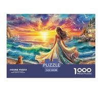 Promenade au Coucher du Soleil Puzzle Adulte 1000 Défis (Niveau Avancé) De Qualité Supérieure - Le Défi des Puzzles Complexes : Un Cadeau Raffiné pour Adultes Et +14 Ans 52x38cm/1000pcs