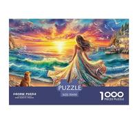 Promenade au Coucher du Soleil Puzzle Adulte 1000 Défis (Niveau Avancé) L'Excellence des Puzzles Difficiles - Un Cadeau Exceptionnel pour Adultes Et Personnes De Plus De 14 Ans 70x50cm/1000pcs