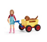 Promenade en chariot pour chiots Schleich
