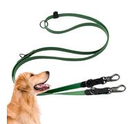 Promenade pour chien - Corde de traction robuste | Entraînement et marche robustes avec 2 boucles en métal, chien solide pour la chasse, le camping et la marche