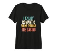 Promenades romantiques à Travers Le Casino Jeu Amusant T-Shirt Haut de Gamme