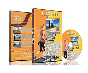 Promenades Virtuelles - Toscane pour exercices d'intérieur tapis roulant et vélo d'appartement