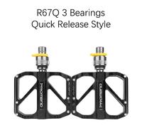 Promend-Pédale De Vélo À Dégagement Rapide,Corps En Métal En Aluminium,Lubrification Lisse,Pédale De Vélo De Route Vtt,R67,Wellgo,Xpedo,Qrd2,3 Roulements - Type Qrd-3 Bearing