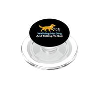 Promener Mon Chien et Parler à Dieu, propriétaire d'un Animal chrétien PopSockets PopGrip pour MagSafe