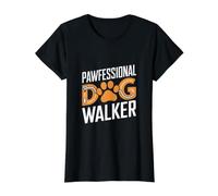 Promeneur de Chien Amusant T-Shirt Graphique avec Valeur