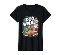 Promeneur de Chien de Noël - Noël promenant Le Chien T-Shirt Graphique avec Valeur