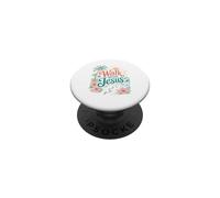 Promenez-Vous avec Jesus Coastal Beach Faith Summer Design PopSockets PopGrip Adhésif