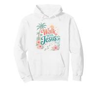 Promenez-Vous avec Jesus Coastal Beach Faith Summer Design Sweat à Capuche