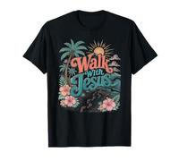 Promenez-Vous avec Jesus Coastal Beach Faith Summer Design T-Shirt