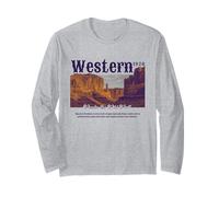 Promenez-Vous dans Le désert Western Vintage du Far West Manche Longue