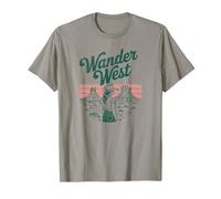 Promenez-Vous dans Le Paysage désertique de West Cowgirl T-Shirt