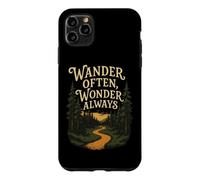 Promenez-Vous Souvent, émerveillez-Vous Toujours, randonnée, Aventure, Sentier forestier Coque pour iPhone 11 Pro Max