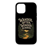 Promenez-Vous Souvent, émerveillez-Vous Toujours, randonnée, Aventure, Sentier forestier Coque pour iPhone 12/12 Pro