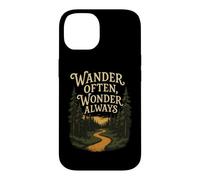 Promenez-Vous Souvent, émerveillez-Vous Toujours, randonnée, Aventure, Sentier forestier Coque pour iPhone 14