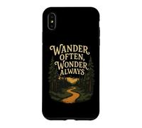 Promenez-Vous Souvent, émerveillez-Vous Toujours, randonnée, Aventure, Sentier forestier Coque pour iPhone XS Max