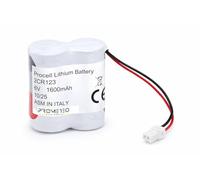 Prometeo Electronics Batterie au lithium compatible pour Telepass 2CR123A 6V 1400mA Cellules Panasonic - Code IEC CR17345