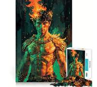Prométhée Déchaîné︰ Gardien de la Flamme Sacrée Puzzle de 1000 pièces pour Adultes Jeu intellectuel et Relaxant Découpe de qualité Pièce d'art raffinée 50x75cm