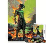 Prométhée︰ Gardien de la Flamme Primordiale Puzzle 1000 Pièces pour Adolescents Jeu de Logique Stimulant Détente et Création Cadeau d'anniversaire Surprise 38x52cm