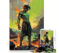 Prométhée︰ Gardien de la Flamme Primordiale Puzzle pour Adultes 1000 pièces Jeu Intelligent pour renforcer Les Liens familiaux Découpe précise Cadeau saisonnier 50x75cm