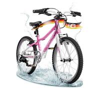 Prometheus Bicycles Pro Velo 20 Pouces Fille | Premium Rose Blanc | Pour Enfant de 6 Ans | Super Léger | 7 Vitesses Microshift