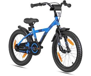 Prometheus Bicycles Velo 18 Pouces Garcon Fille Velo Enfant pour 5 a 6 Ans - Vélo BMX avec Frein à rétropédalage en Bleu