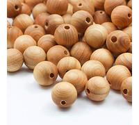 Prometis 200 pièces 8mm perles rondes en bois de santal naturel magnifique artisanat à la main poli perles d'espacement pour Bracelets fabrication de bijoux à bricoler soi-même