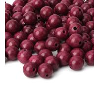 Prometis Lot de 200 perles rondes en bois de santal naturel de 6 mm, magnifiques perles artisanales polies faites la main, pour pri res, mala,