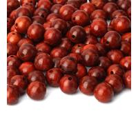 Prometis Lot de 200 perles rondes en bois de santal naturel de 8 mm, magnifiques perles artisanales polies faites la main pour pri res, mala, a