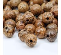 Prometis Lot de 500 perles rondes en bois de santal naturel de 10 mm, magnifiques perles artisanales polies faites la main, pour pri res, mala,