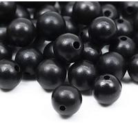Prometis Lot de 500 perles rondes en bois de santal naturel de 8 mm - Magnifiques perles d'espacement polies faites à la main avec cordon élastique pour bracelets, chapelet, cadeaux de Noël,