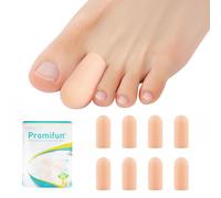 Promifun protection orteil silicone - 8pcs Protege orteil silicone, capuchon orteil, idéal pour les ongles manquants ou incarnés, les cors, les ampoules, les orteils en marteau(8M)