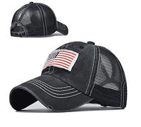 ProMindFun Casquette de baseball réglable pour femme et fille, compatible avec queue de cheval et chignon - Motif camouflage, 57 EU