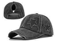 ProMindFun Casquette de Baseball réglable pour Femme et Fille, Compatible avec Queue de Cheval et Chignon - Motif Camouflage, 56 EU